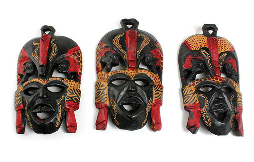 Set Of 6 African Masks