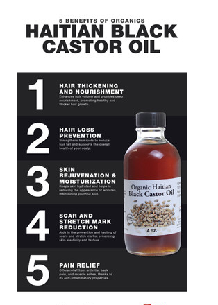 Organic Haitian Black Castor Oil